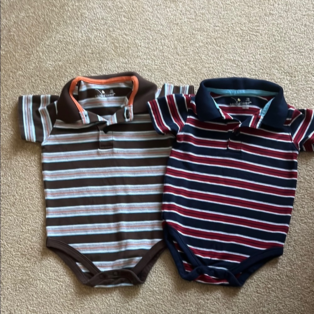 Jumping Bean Striped Polo One Pieces